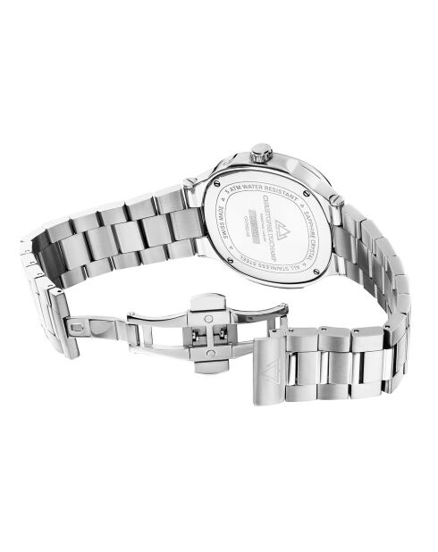 Montre Homme Quartz en Acier L'Envie Moonphase argentée