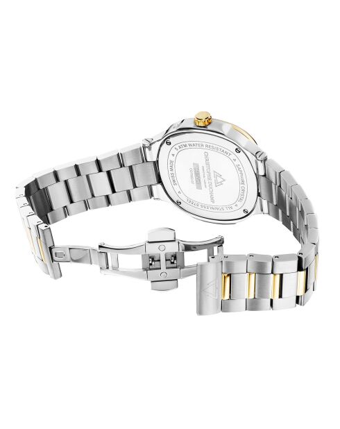 Montre Homme Quartz en Acier L'Envie Moonphase argenté/doré