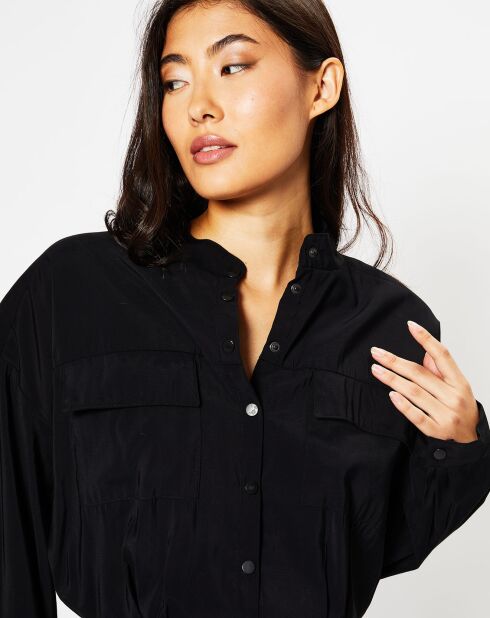 Atila schwarzes Hemdkleid