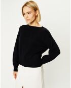 Pull 100% Cachemire Zora col bateau noir