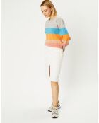 Pull en Laine & Cachemire Yumi col rond multicolore