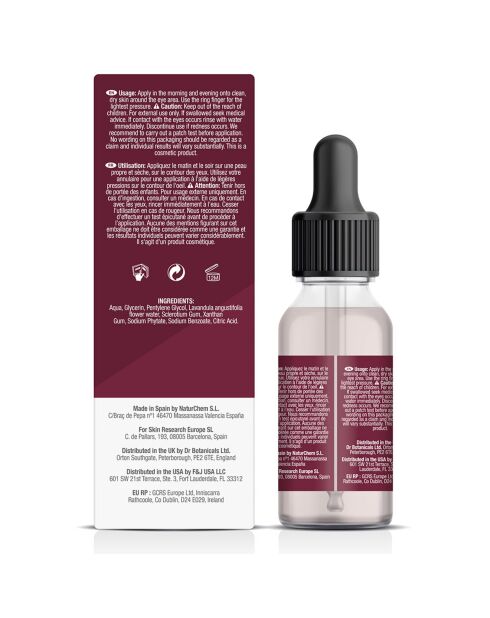 Intensief nachtoogserum met roos en lavendel - 15 ml