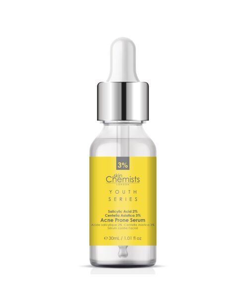Serum für Aknehaut mit 2% Salicylsäure und 3% Centella Asistica - 30 ml