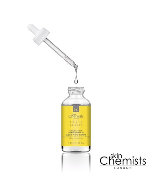 Serum für Aknehaut mit 2% Salicylsäure und 3% Centella Asistica - 30 ml