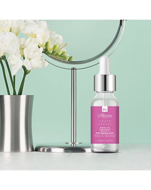 Anti-Aging-Serum mit 3% Vitamin C, 1% Ferulasäure und 1% Vitamin E - 30 ml