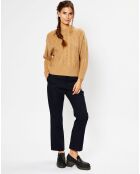 Pull en Laine & Cachemire Foug T col rond beige