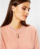 Pull 100% Cachemire Zabri col rond rose