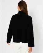 Pull en Laine & Cachemire Sydney col montant noir