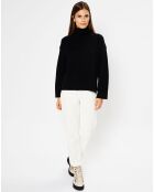 Pull en Laine & Cachemire Sydney col montant noir