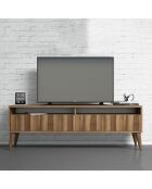 Meuble TV Best noyer - 150x30x50 cm