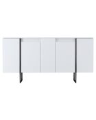 Buffet Luxe blanc/noir - 160x35x80 cm