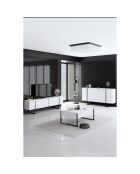 Buffet Luxe blanc/noir - 160x35x80 cm