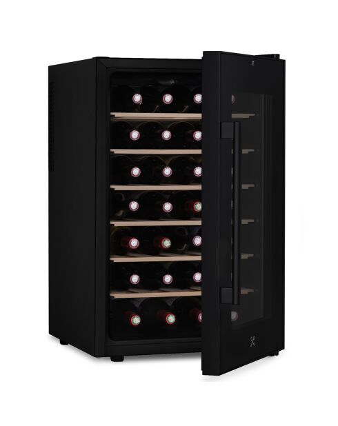 Cave à vin 28 bouteilles pose libre noire -  45.2x52x71.9 cm