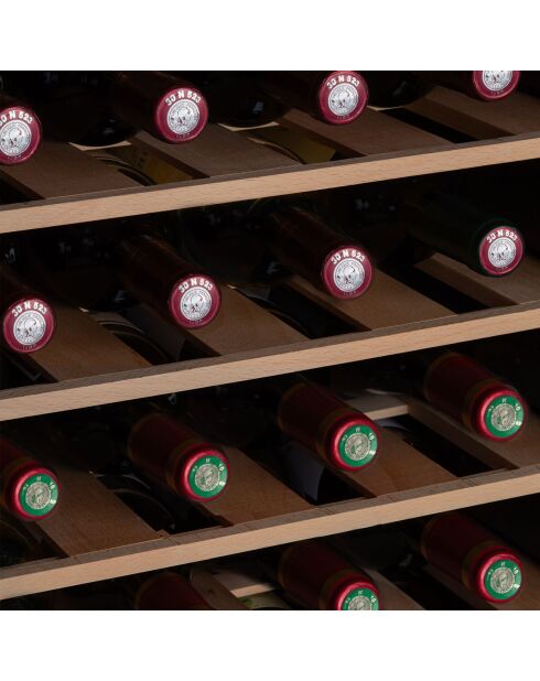 Cave à vin 28 bouteilles pose libre noire -  45.2x52x71.9 cm