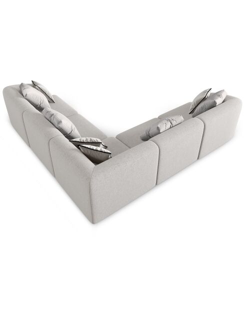 Canapé d'angle Modulable Symétrique Chiara 6 Places gris - 252x252x74 cm