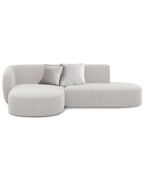 Canapé d'angle Modulaire Ouvert à Gauche Chiara 4 Places gris - 227x155x74 cm