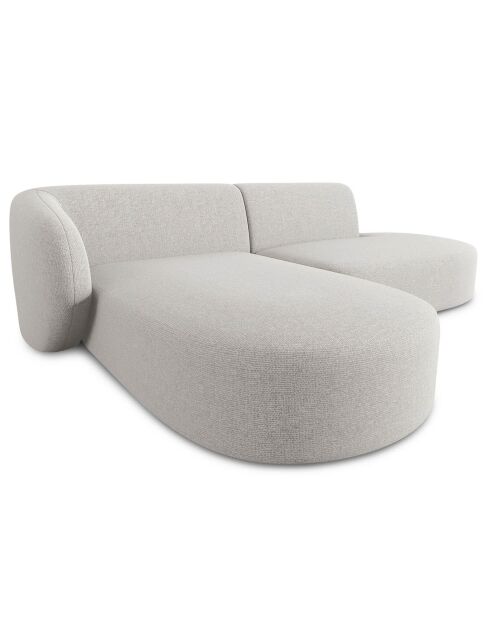 Canapé d'angle Modulaire Ouvert à Gauche Chiara 4 Places gris - 227x155x74 cm