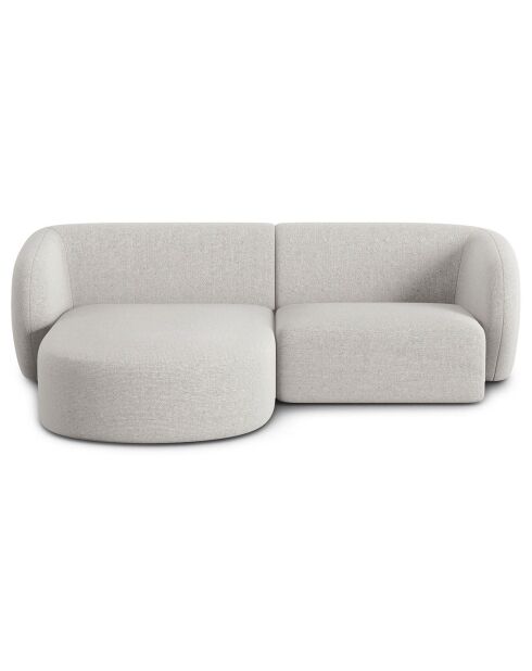 Canapé d'angle Gauche Modulaire Chiara 3 Places gris - 184x155x74 cm