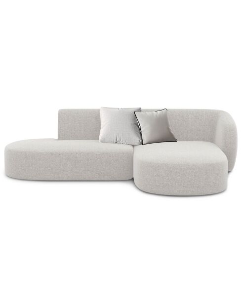 Canapé d'angle Ouvert Droit Modulaire Chiara 4 Places gris - 227x155x74 cm