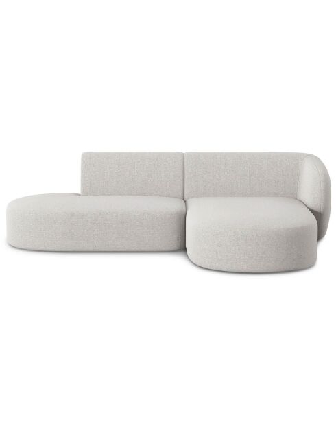 Canapé d'angle Ouvert Droit Modulaire Chiara 4 Places gris - 227x155x74 cm