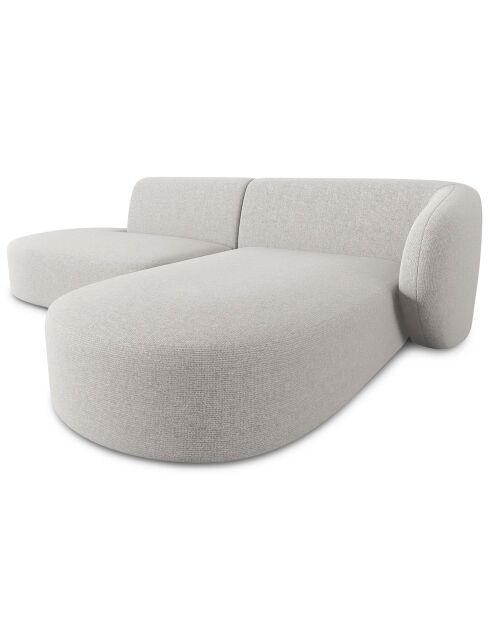 Canapé d'angle Ouvert Droit Modulaire Chiara 4 Places gris - 227x155x74 cm