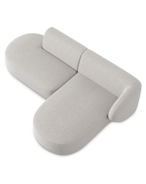 Canapé d'angle Ouvert Droit Modulaire Chiara 4 Places gris - 227x155x74 cm