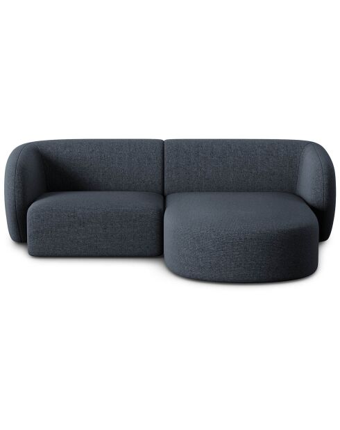 Canapé d'angle Droit Modulaire Chiara 3 Places bleu - 184x155x74 cm