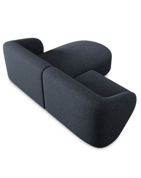 Canapé d'angle Droit Modulaire Chiara 3 Places bleu - 184x155x74 cm