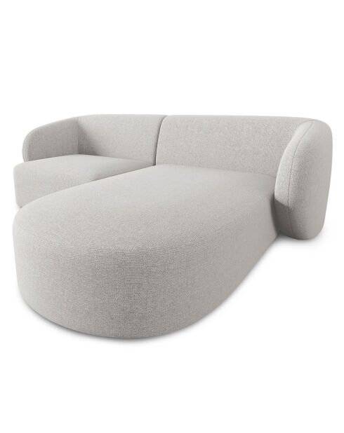 Canapé d'angle Droit Modulaire Chiara 3 Places gris - 184x155x74 cm