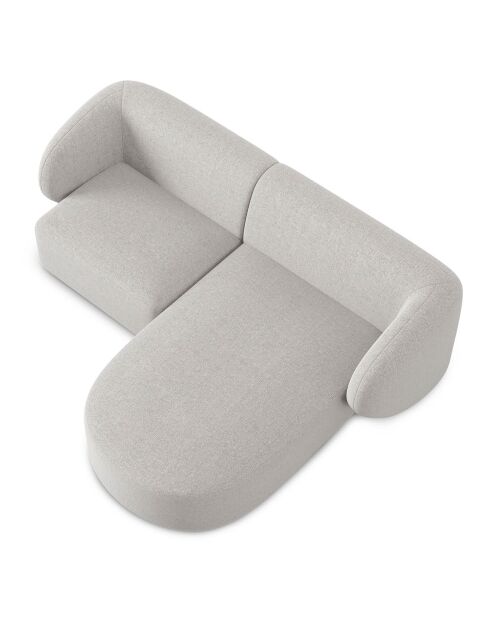 Canapé d'angle Droit Modulaire Chiara 3 Places gris - 184x155x74 cm