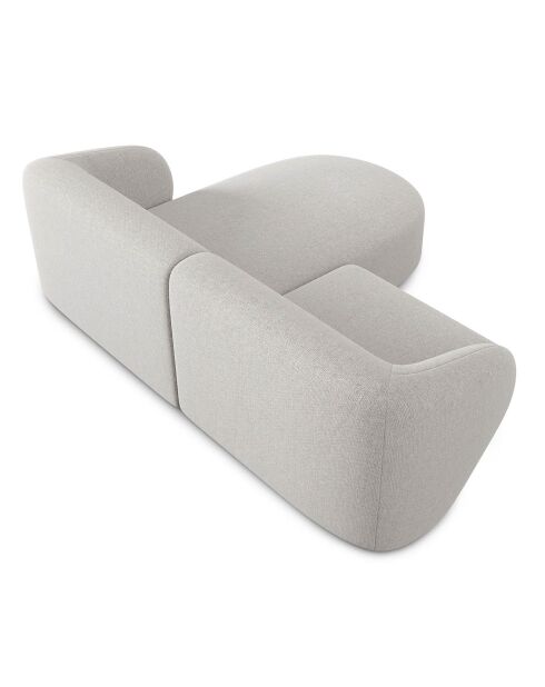 Canapé d'angle Droit Modulaire Chiara 3 Places gris - 184x155x74 cm