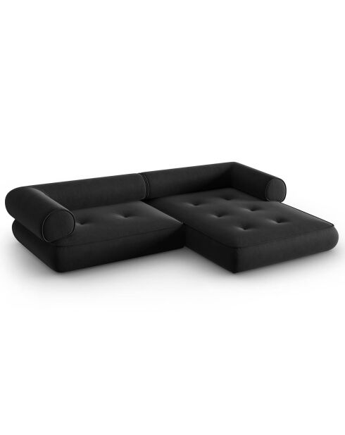 Canapé d'angle Droit Modulaire Lily 4 Places anthracite - 261x188x74 cm