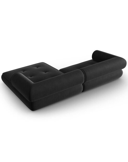 Canapé d'angle Droit Modulaire Lily 4 Places anthracite - 261x188x74 cm