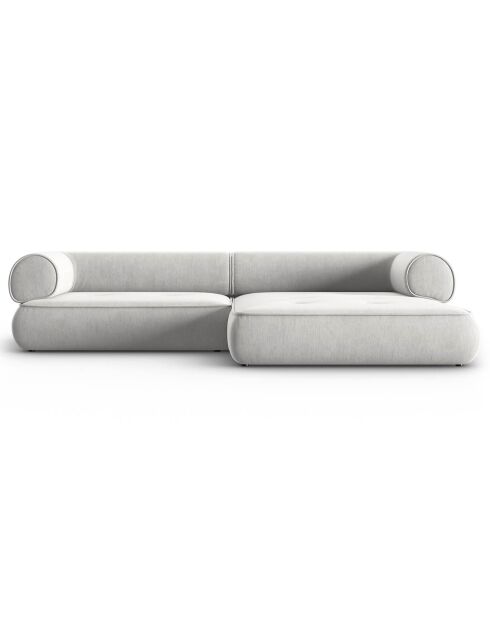 Canapé d'angle Droit Modulaire Lily 4 Places gris clair - 261x188x74 cm