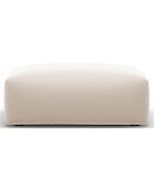 Pouf Velours Clau beige - 100x80x36 cm