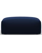 Pouf Velours Clau bleu roi - 100x80x36 cm