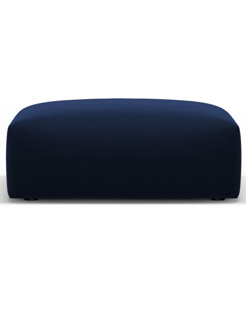 Pouf Velours Clau bleu roi - 100x80x36 cm