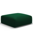 Pouf Velours Clau vert bouteille - 100x80x36 cm
