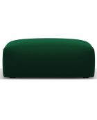 Pouf Velours Clau vert bouteille - 100x80x36 cm