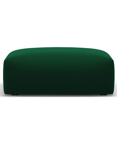 Pouf Velours Clau vert bouteille - 100x80x36 cm