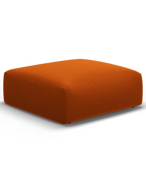 Pouf Velours Clau terracotta - 100x80x36 cm