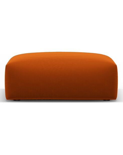 Pouf Velours Clau terracotta - 100x80x36 cm