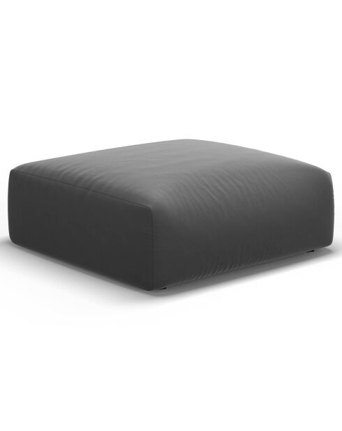 Pouf Velours Clau gris foncé - 100x80x36 cm