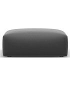 Pouf Velours Clau gris foncé - 100x80x36 cm