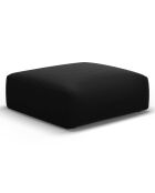 Pouf Velours Clau noir - 100x80x36 cm