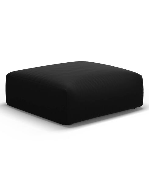 Pouf Velours Clau noir - 100x80x36 cm