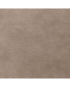 Canapé en Cuir Véritable Lea 3 Places gris clair - 188x95x87 cm