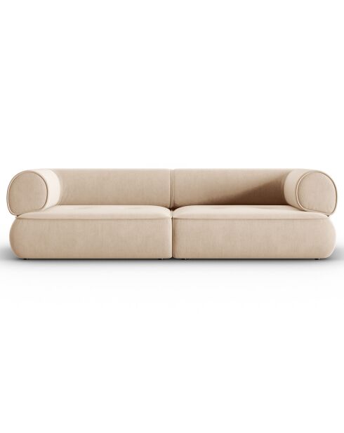 Canapé Modulaire Lily 3 Places beige - 234x105x74 cm