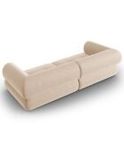 Canapé Modulaire Lily 3 Places beige - 234x105x74 cm