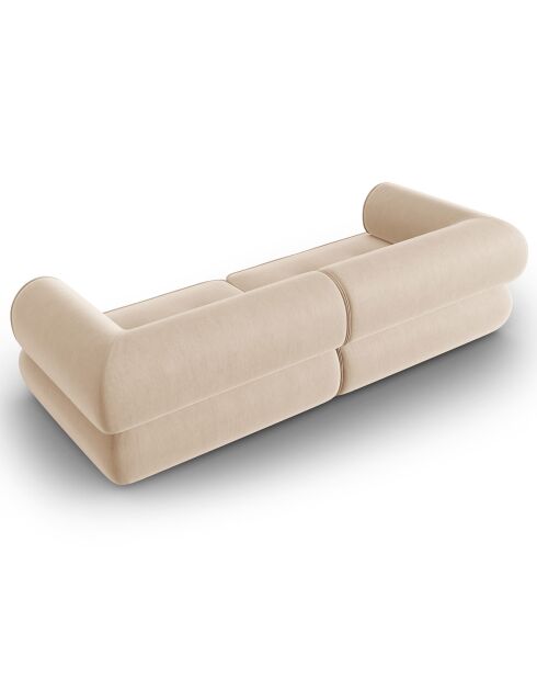 Canapé Modulaire Lily 3 Places beige - 234x105x74 cm